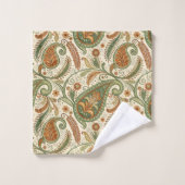 Gift for Elders Earthy Boho Paisley Bath Accent (Gant de toilette)