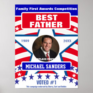 Gift for Fathers Beste vader Poster