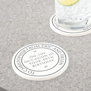 Gift for Friend op zijn verjaardag Zandsteen Onderzetter