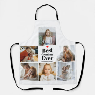 Gift for Grandma Heart 6 Photo Collage Schort