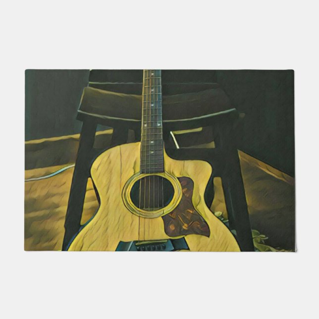 Gift for guitarist friend deurmat (Voorkant)