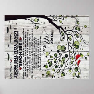Gift for Husband Aan mijn man — Lovely Letter Poster