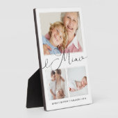 Gift for Mimi | Grootkinderen 3 Foto-collage Fotoplaat (Zijkant)