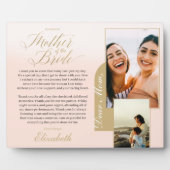 Gift for Moeder The Bride | Foto en bericht Fotoplaat (Voorkant)