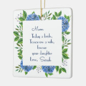 Gift for Moeder the Bride from Bride Keramisch Ornament (Links)