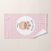 Gift For Mom,Best Mom Ever,Pink Checkered (Serviette à main)