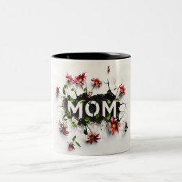 Gift for Mom for Mother's Day or Birthday Gift Tweekleurige Koffiemok
