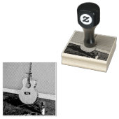 Gift for musician guitarist 	rubberstempel (Gestempeld)