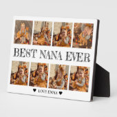 Gift for Nana Photo Collage Plaque with Easel Fotoplaat (Zijkant)