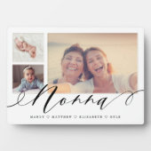Gift for Nonna | Grootkinderen 3 Foto-collage Fotoplaat (voorkant)