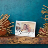 Gift for Nonna | Grootkinderen 3 Foto-collage Fotoplaat (Zijkant)