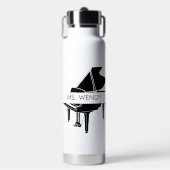 Gift for Piano Teacher Grand Piano Waterfles (Voorkant)