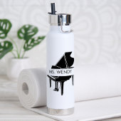 Gift for Piano Teacher Grand Piano Waterfles