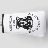  Gift for Rottweiler-Loving Golfers Golfheadcover (Voorkant)