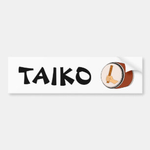 Gift for Taiko Drummer Taiko Drum Japans  Bumpersticker