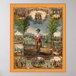 Gift for the Grangers ~ 1873 ~  Fine Art Poster