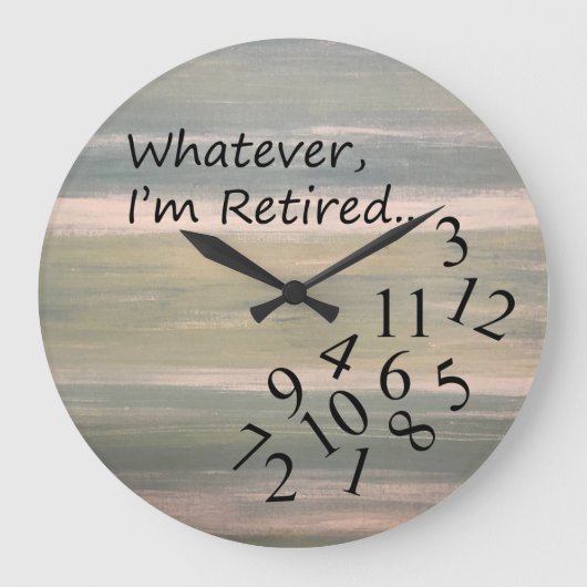 Gift Funny Clock with Jumbled Numbers Grote Klok (Voorkant)