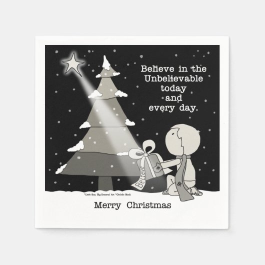 Gift Giver-Merry Kerstmis Servetten (Voorkant)