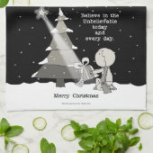 Gift Giver-Merry Kerstmis Theedoek (Gevouwen)