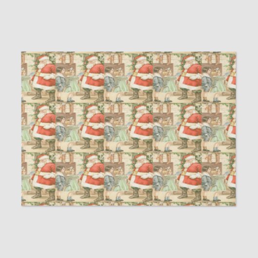 Gift Giving Santa Tissue Paper Tissuepapier (Voorkant)