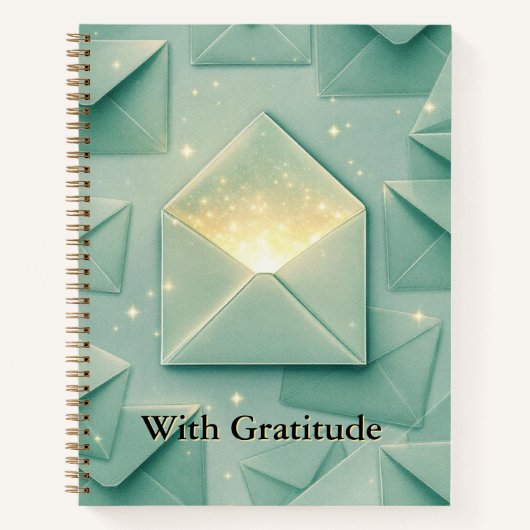 Gift & Gratitude Ledger | Elegant Envelope Design Notitieboek (Voorkant)