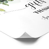 Gift Greenery Eucalyptus Baby shower Sign Poster (Hoek)