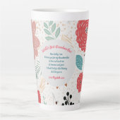 GIFT - Grootmagedichten van kleinkinderen - DOUANE Latte Mok (Voorkant)