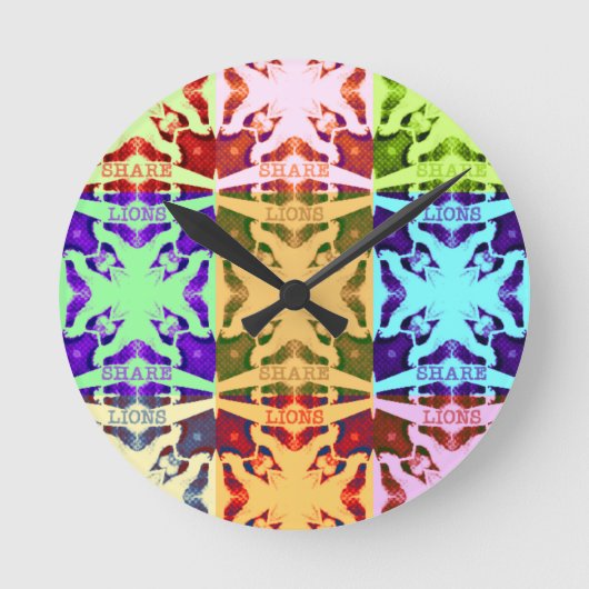 gift Hakuna Matata leeuwen Ronde Klok (Voorkant)