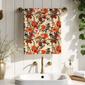 Gift Idea for Grandparents Fall Birds Bath Towel