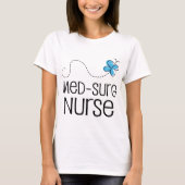 Gift Idea for Med-surg Nurse (Butterfly) T-shirt (Voorkant)