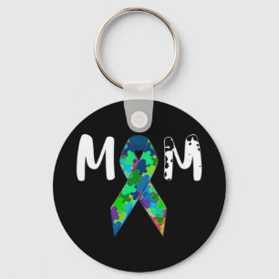 Gift Idea for Women - Autisme Mam Shirt. Geweldige Sleutelhanger