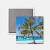 gift Isla Saona Beach Domenican Magneet (Voorkant / Achterkant)