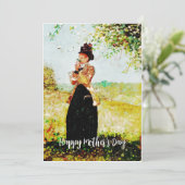 Gift Kaart voor Moederdag/Klassieke Victoriaans da (Staand voorkant)