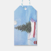 Gift Label Ducks at Boston Common tijdens Feestdag Cadeaulabel (Voorkant)