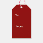 Gift Label Jezus is de reden voor kerstrood/wit Cadeaulabel (Achterkant)