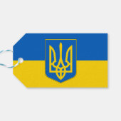 Gift Label met vlag van Oekraïne Cadeaulabel (Achterkant Horizontaal)