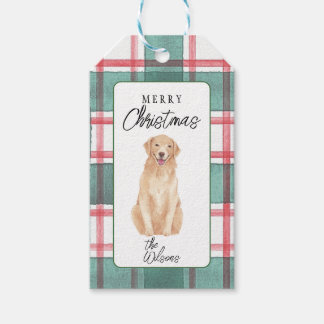 Gift Label Waterverf Dog Cadeaulabel