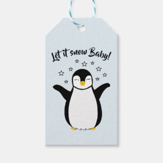 Gift labels met schattige Penguin-Baby Cadeaulabel