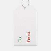 Gift Labels - Moose kerstboomgaard Cadeaulabel (Achterkant)