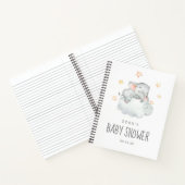 Gift List Little Elephant Girl Baby shower Notitieboek (Binnen)