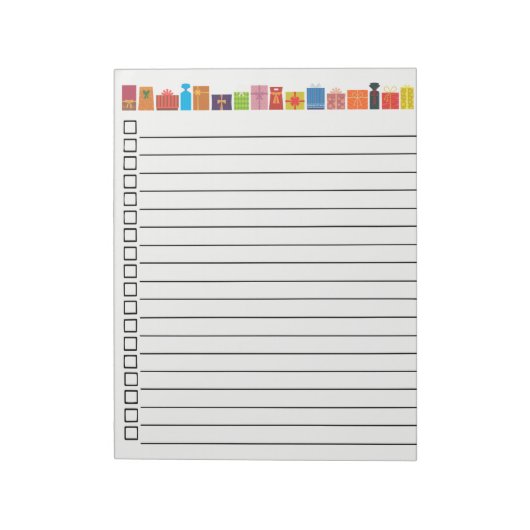 Gift LIst Notitieblok (Gedraaid)