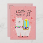 Gift Llama Briefkaart (Voorkant / Achterkant)