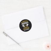 Gift marien ingenieur ronde sticker (Envelop)