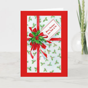 Gift Merry Kerstmis van ons beiden Feestdagen Kaart