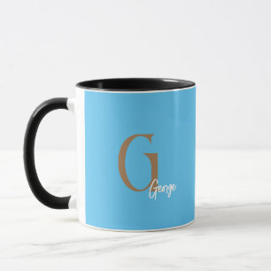 GIFT MINIMAL MONOGRAM NOM DE MUG SIMPLE MODERNE