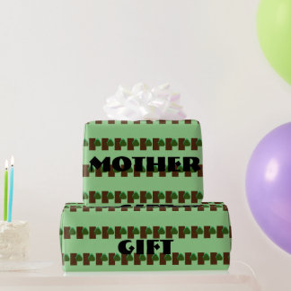 GIFT_MOTHER_LETTER_TREE_GREEN_SAGE_BROWN_BLACK WR CADEAUPAPIER