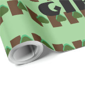 GIFT_MOTHER_LETTER_TREE_GREEN_SAGE_BROWN_BLACK WR CADEAUPAPIER (Rol Hoek)