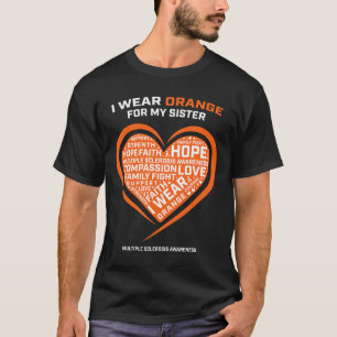 Gift MS Kleding Oranje Zuster Multiple Sclerose A T-shirt