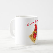 Gift Mug Joueur Surpris Rooster - Texte Personnali (Devant gauche)