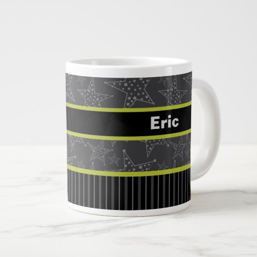 Gift Mug pour lui, tasse de nom personnalisée, gri (Devant droit)